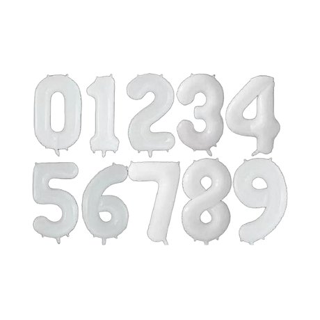 Jumbo White Number