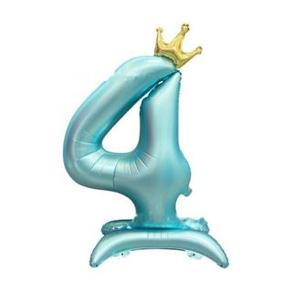 42in Standing Crown Number 4 · Blue 42in Number Balloons foil balloon