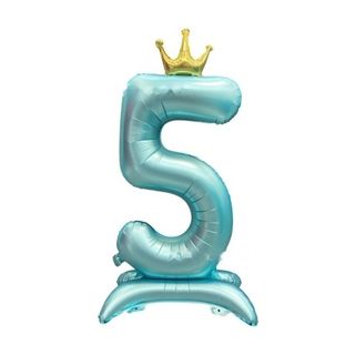 42in Standing Crown Number 5 · Blue 42in Number Balloons foil balloon