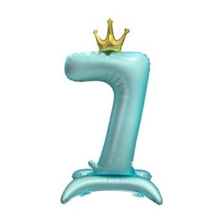 42in Standing Crown Number 7 · Blue 42in Number Balloons foil balloon
