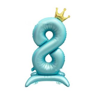 42in Standing Crown Number 8 · Blue 42in Number Balloons foil balloon