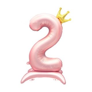 42in Standing Crown Number 2 · Pink 42in Number Balloons foil balloon