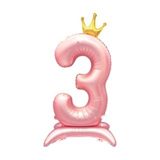 42in Standing Crown Number 3 · Pink 42in Number Balloons foil balloon