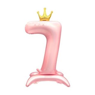 42in Standing Crown Number 7 · Pink 42in Number Balloons foil balloon