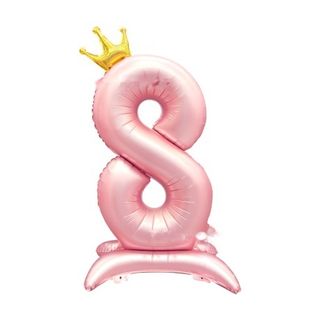 42in Standing Crown Number 8 · Pink 42in Number Balloons foil balloon