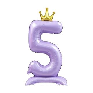 42in Standing Crown Number 5 · Matte Purple 42in Number Balloons foil balloon