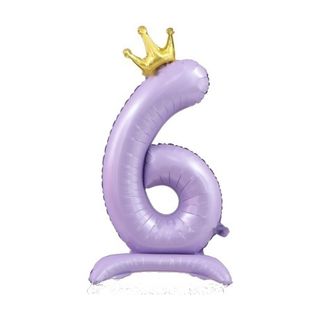 42in Standing Crown Number 6 · Matte Purple 42in Number Balloons foil balloon