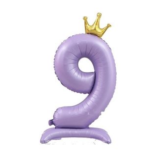 42in Standing Crown Number 9 · Matte Purple 42in Number Balloons foil balloon